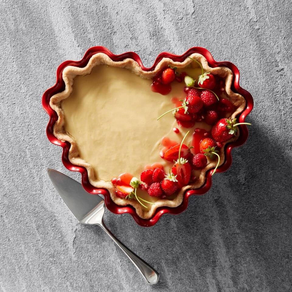 Emile Henry French Ceramic Ruffled Heart Dish Williams Sonoma Australia